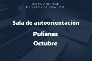 Sala de autoorientación de Pulianas para el mes de octubre