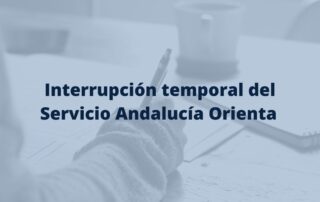 interrupción del servicio andalucia orienta