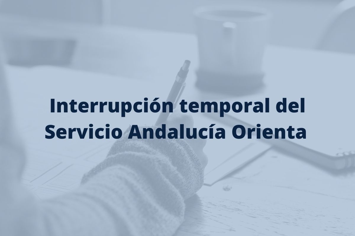 interrupción del servicio andalucia orienta