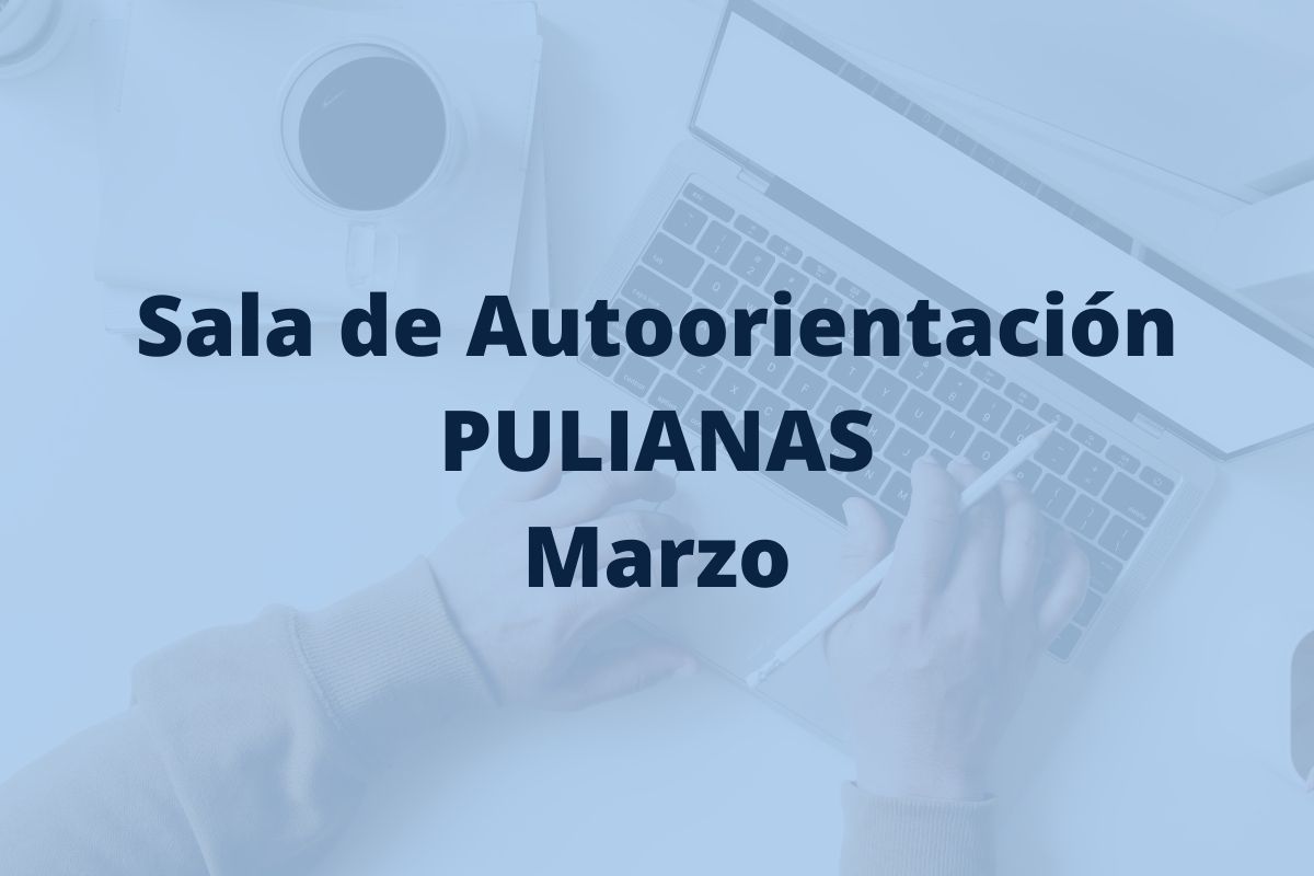 Programación de la sala de autoorientación de Pulianas para el mes de marzo