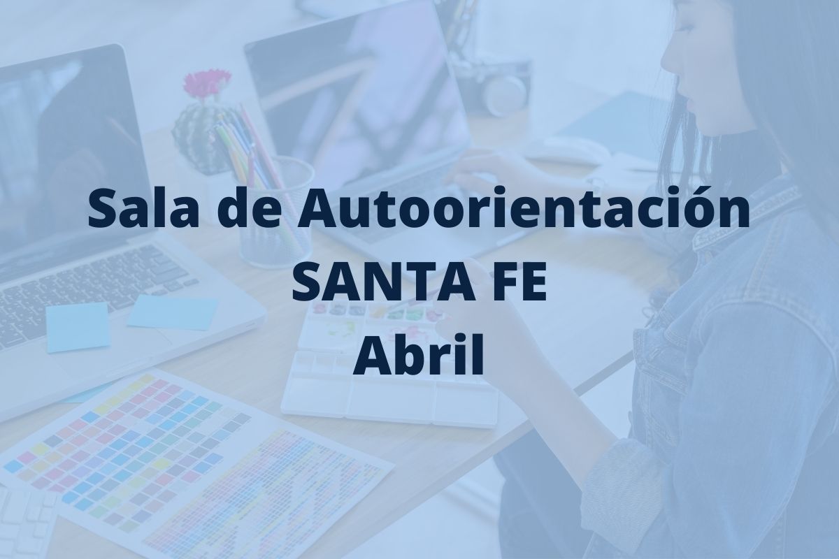 programación de la sala de autoorientación de santa fe en abril