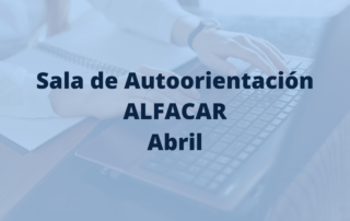 programación sala de autoorientación Alfacar en abril