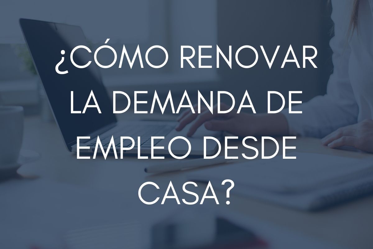 cómo renovar la demanda de empleo desde casa